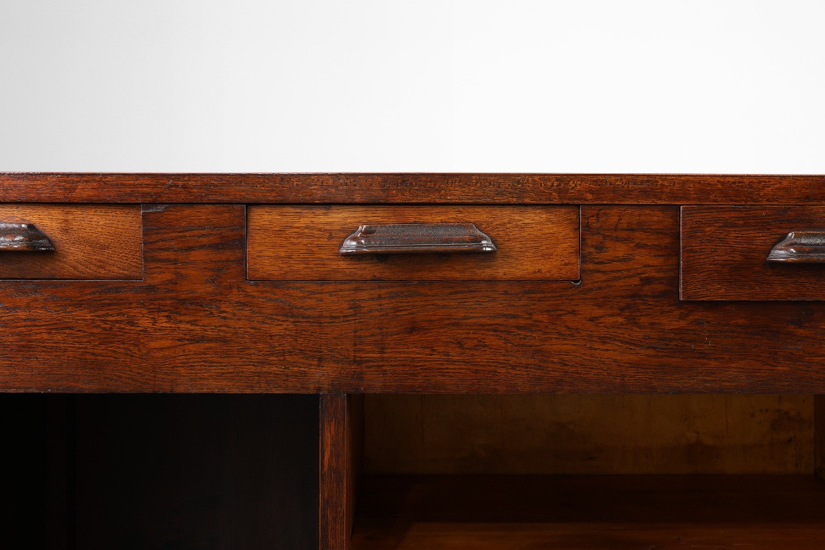 Large Art Deco Counter Attributed To De Coene, Belgium, 1920s-photo-7