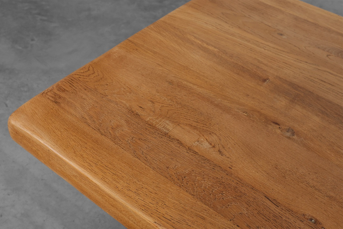 Rustic Oak Dining Table, Mid-20th Century, France, 1960s-photo-3