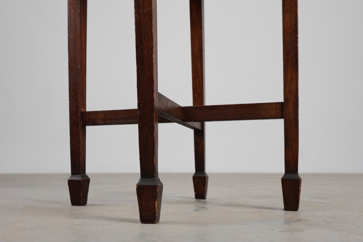 Table d'appoint ronde rustique du XIXe siècle, France-photo-4