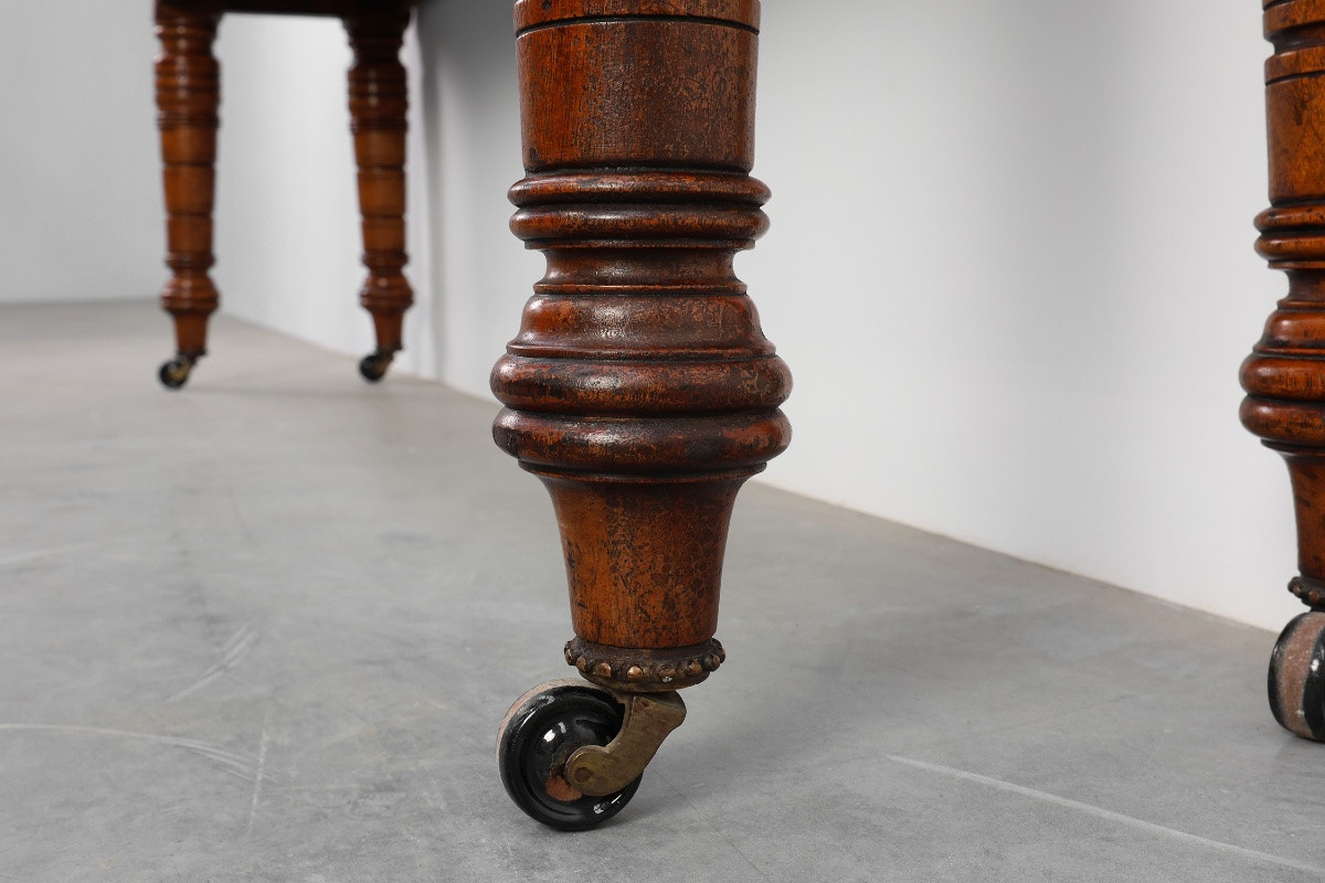Large Walnut Console Table In The William IV Style, United Kingdom, Circa 1840-photo-3