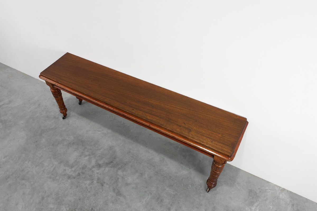 Large Walnut Console Table In The William IV Style, United Kingdom, Circa 1840-photo-5
