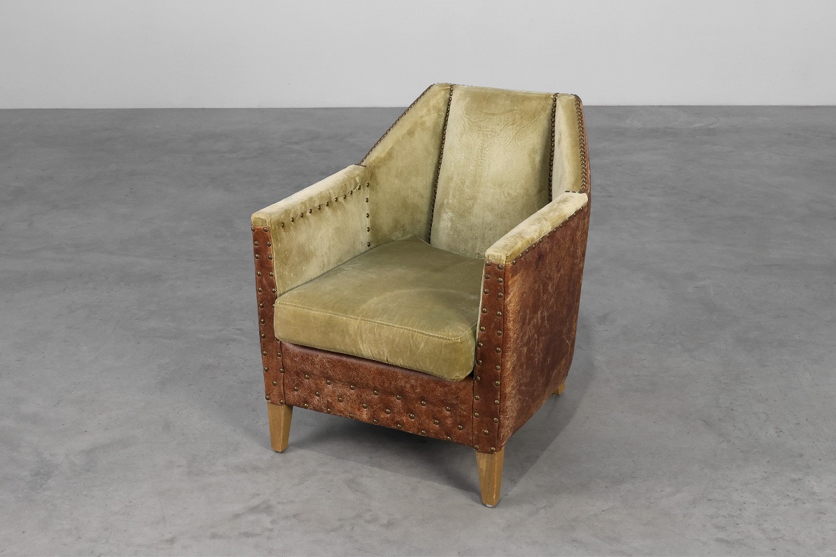 Fauteuil sculptural Art Déco, France, années 1930-photo-4