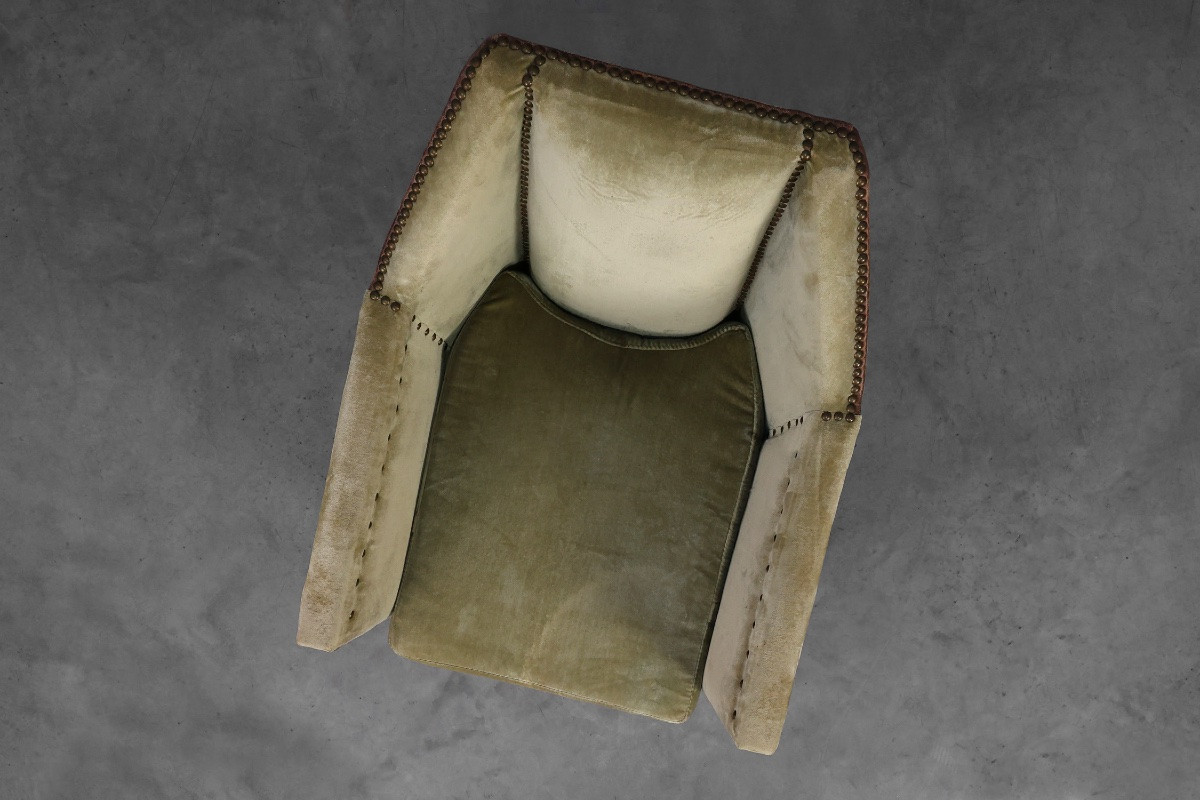 Fauteuil sculptural Art Déco, France, années 1930-photo-5