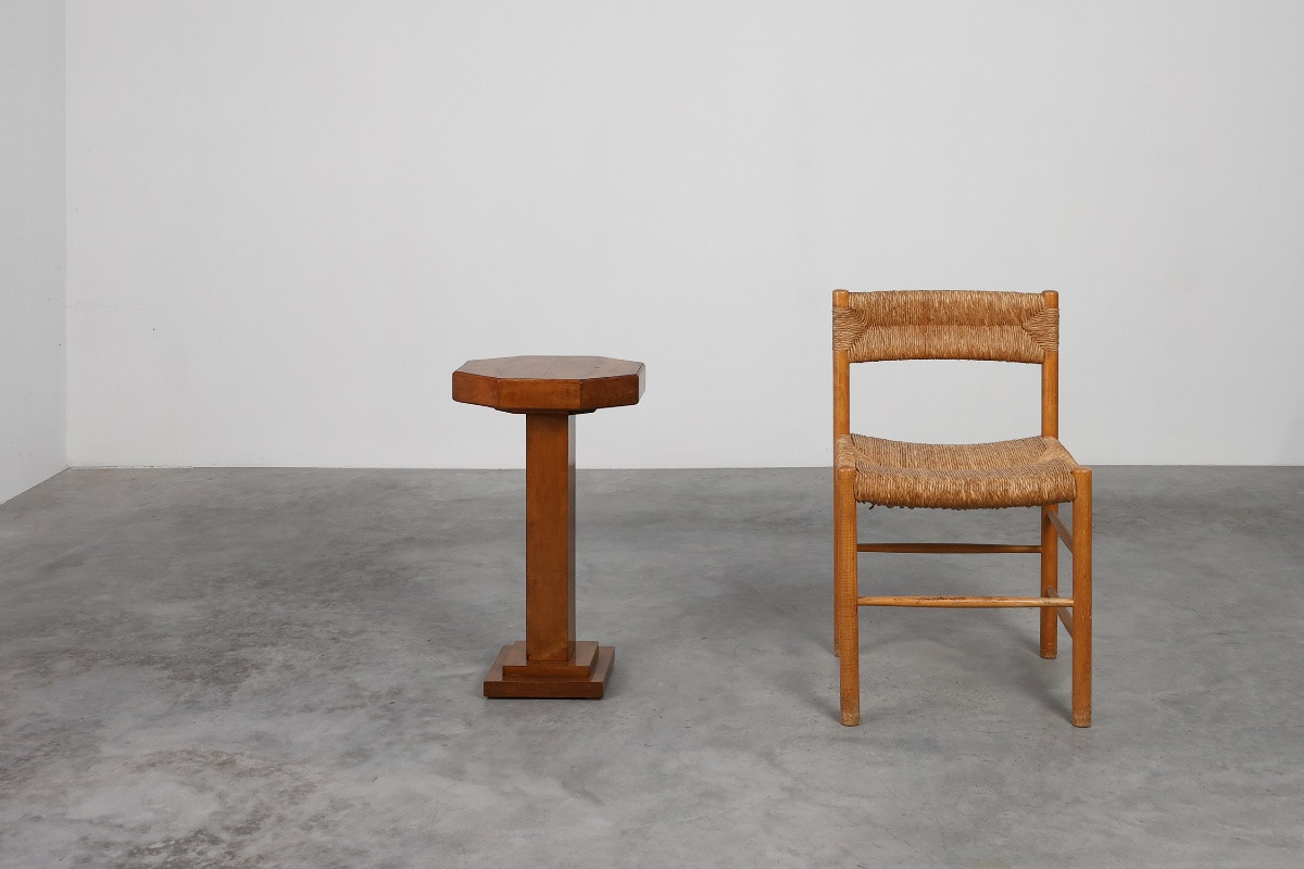 Art Deco Side Table With Drawers And Integrated Ashtray, France Circa 1925-photo-3