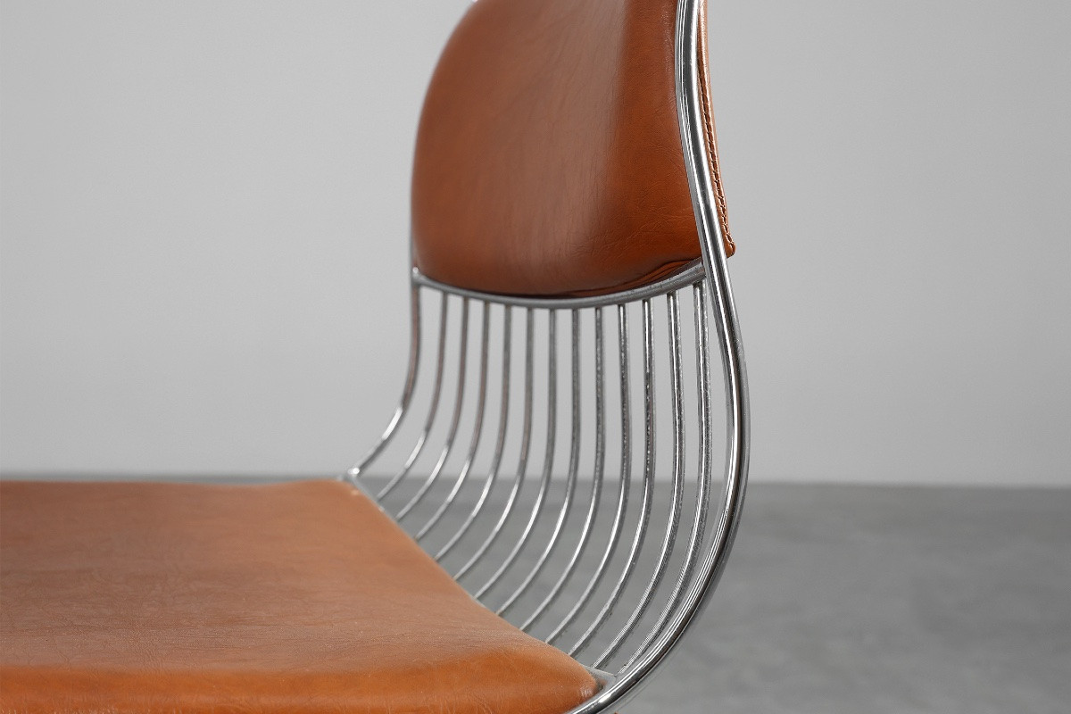 Chaise Wire Chair emblématique de Rudi Verelst pour Novalux, Belgique, 1970-photo-2
