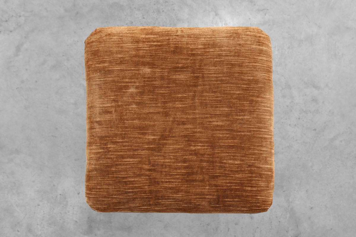 Paire de tabourets Art Déco en noyer avec tissu d'origine, Italie, 1920-photo-5