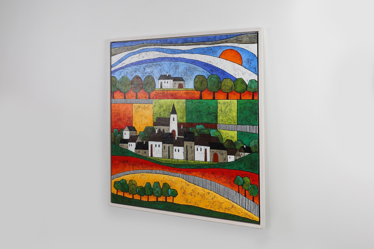 Large Painting By Marja Boekhout, Belgium, 2004-photo-3