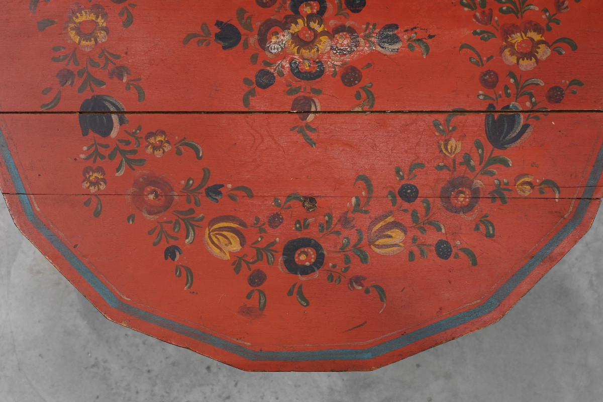 Table d'appoint Hindeloopen du début du XIXe siècle, Pays-Bas-photo-3