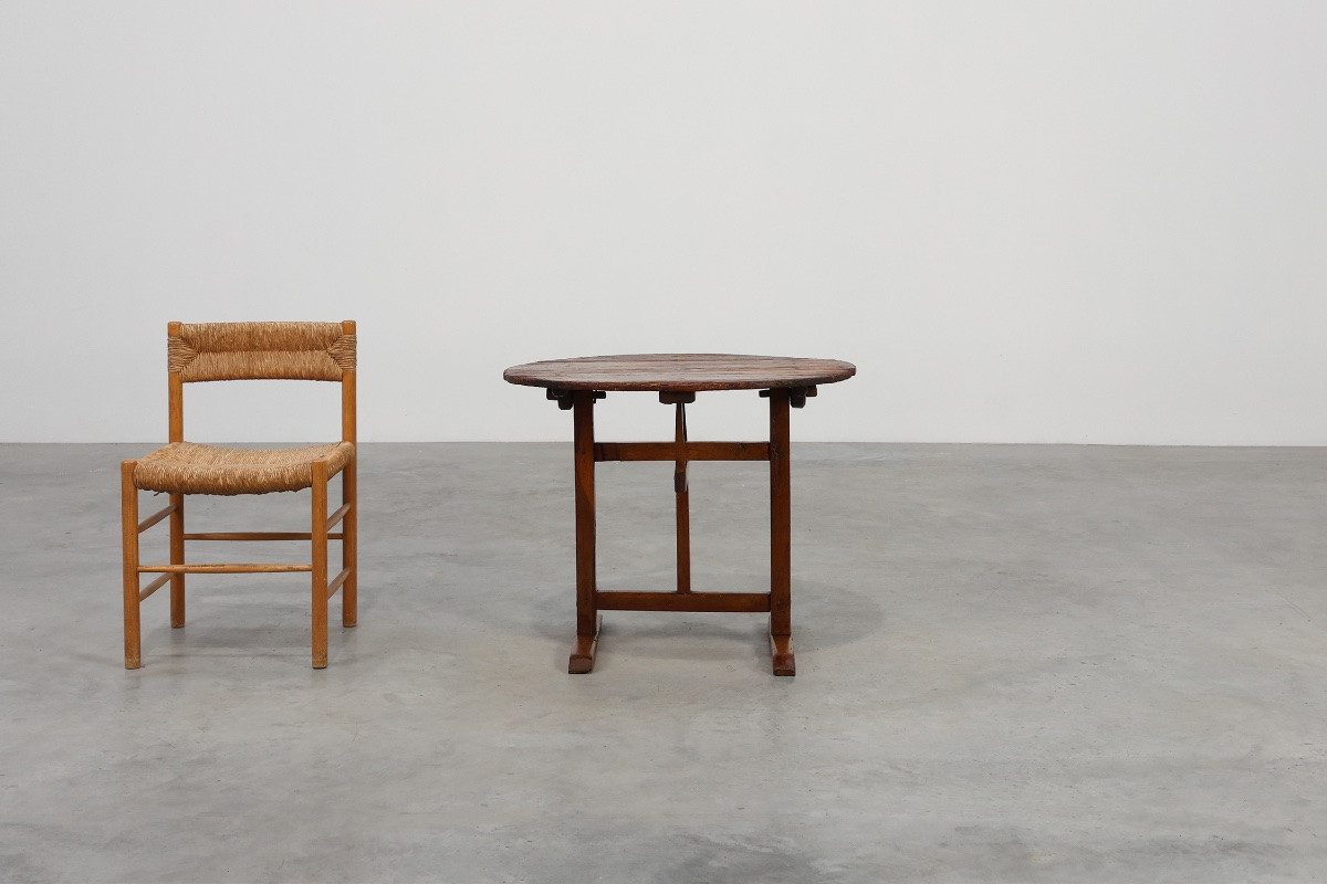 Table d'appoint ancienne en chêne à plateau inclinable, France, vers 1800-photo-2