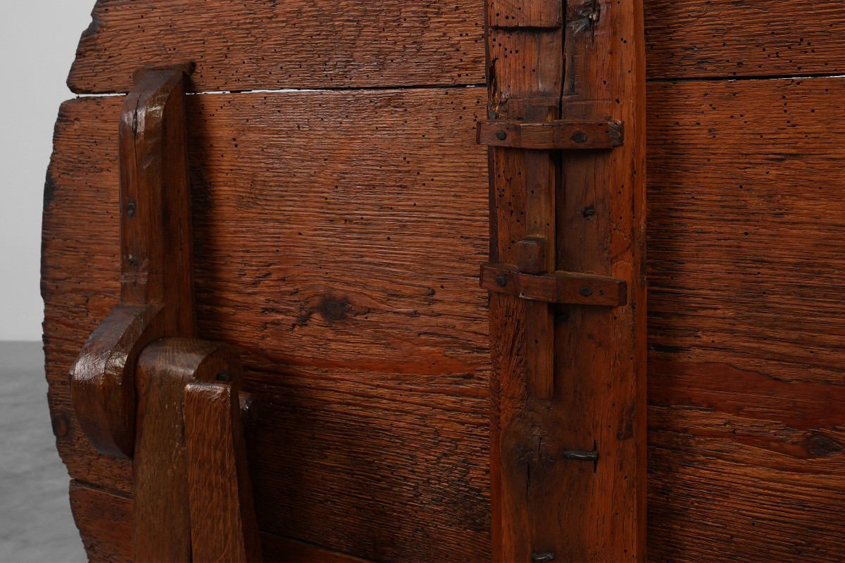 Table d'appoint ancienne en chêne à plateau inclinable, France, vers 1800-photo-3