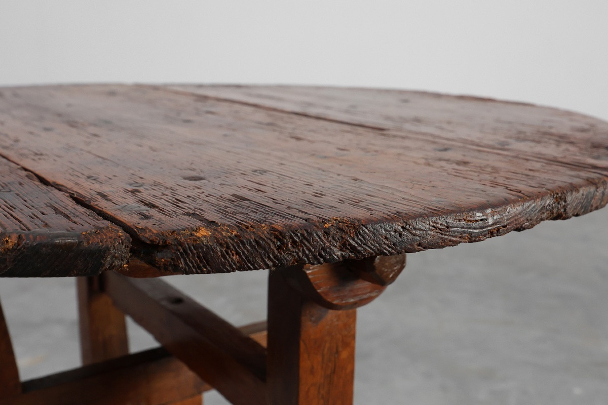 Table d'appoint ancienne en chêne à plateau inclinable, France, vers 1800-photo-7