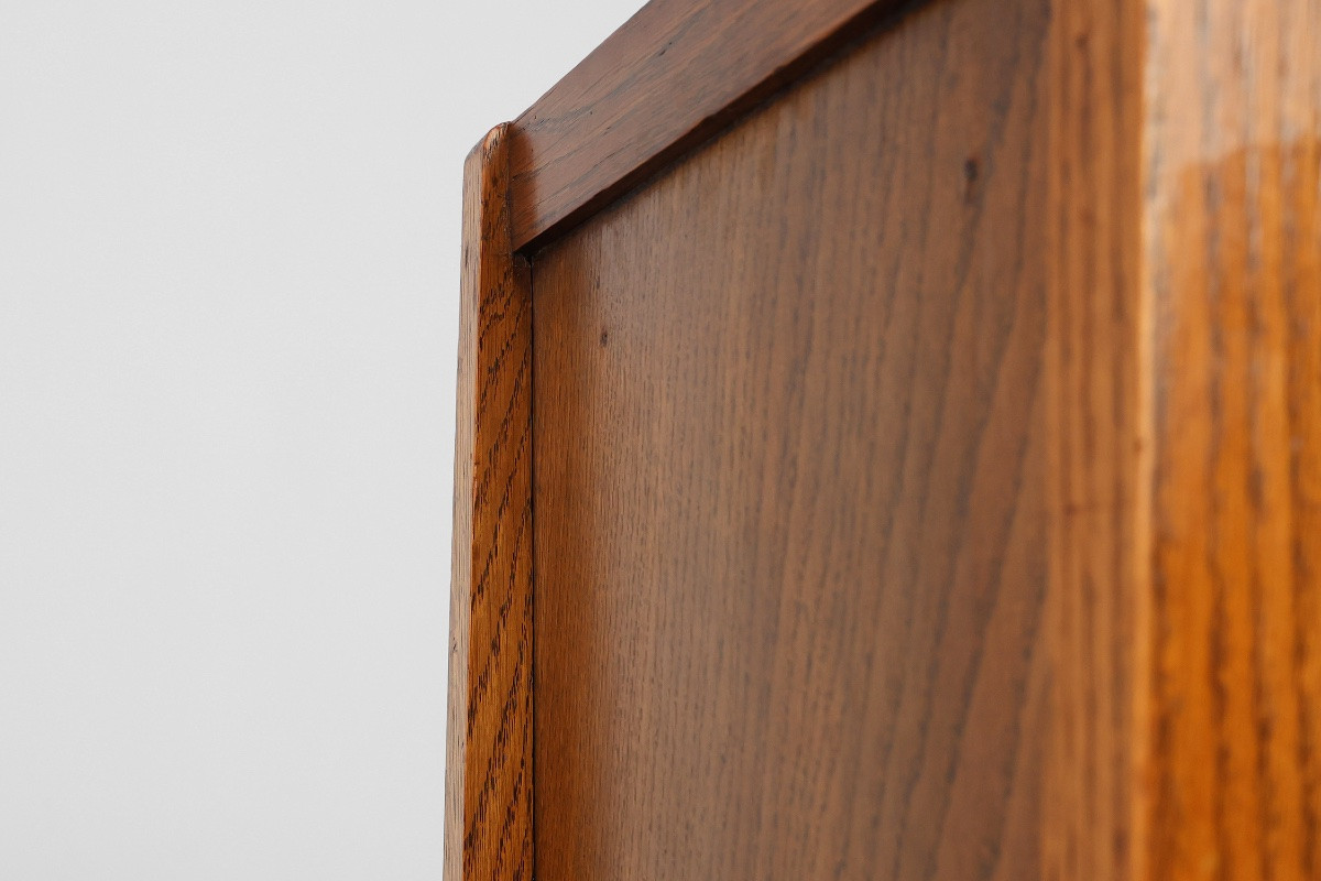 Armoire ou table de chevet en bois d'école d'Amsterdam, Pays-Bas, vers 1915-photo-5