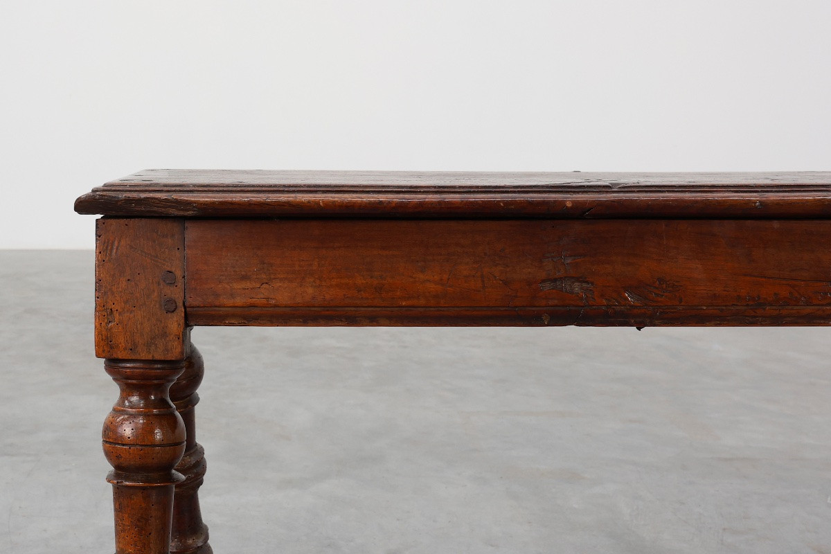 Antique Farm Bench In English Oak, United Kingdom, Circa 1850-photo-1