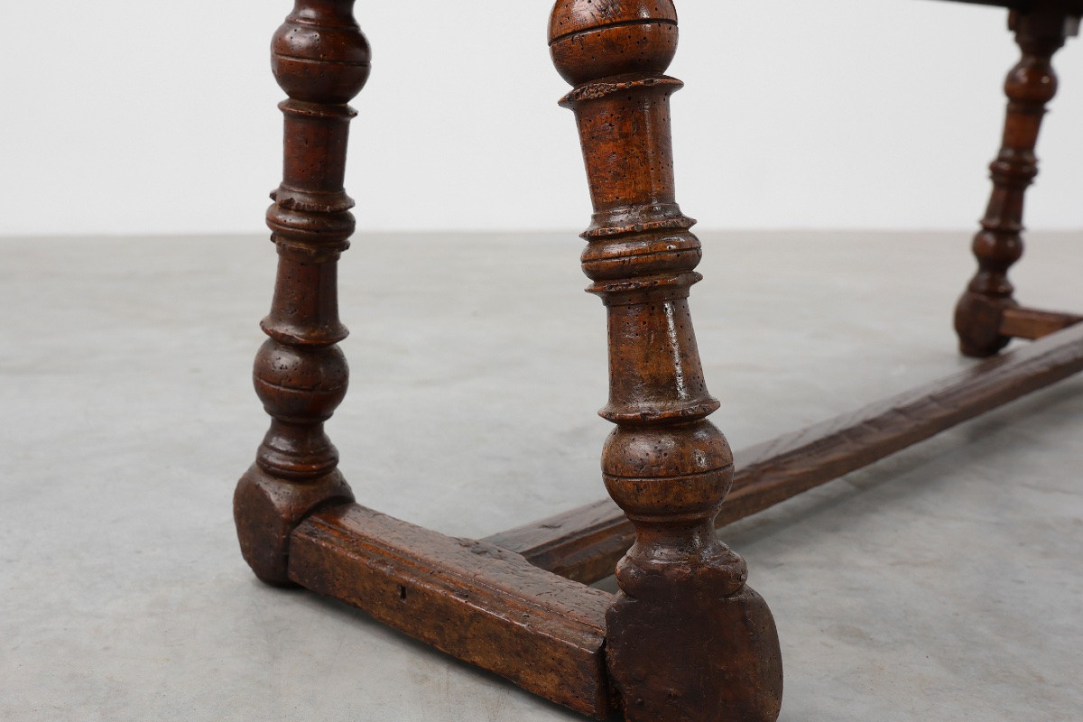 Antique Farm Bench In English Oak, United Kingdom, Circa 1850-photo-6
