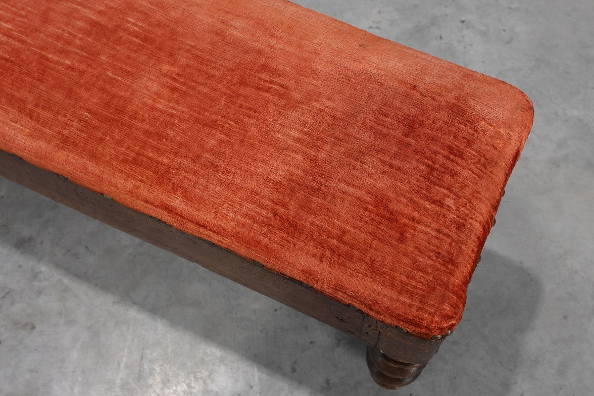 Rustic Oak Farm Bench With A Beautiful Patina, France, Circa 1820-photo-1