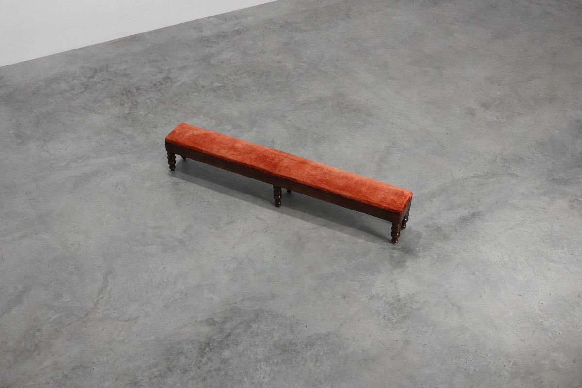 Rustic Oak Farm Bench With A Beautiful Patina, France, Circa 1820-photo-6