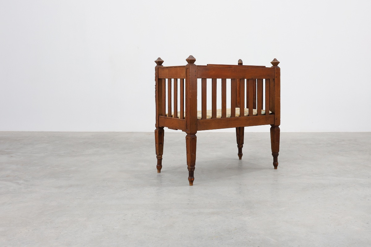 Large Arts & Crafts Style Oak Occasional Chair, Belgium, Circa 1915-photo-8