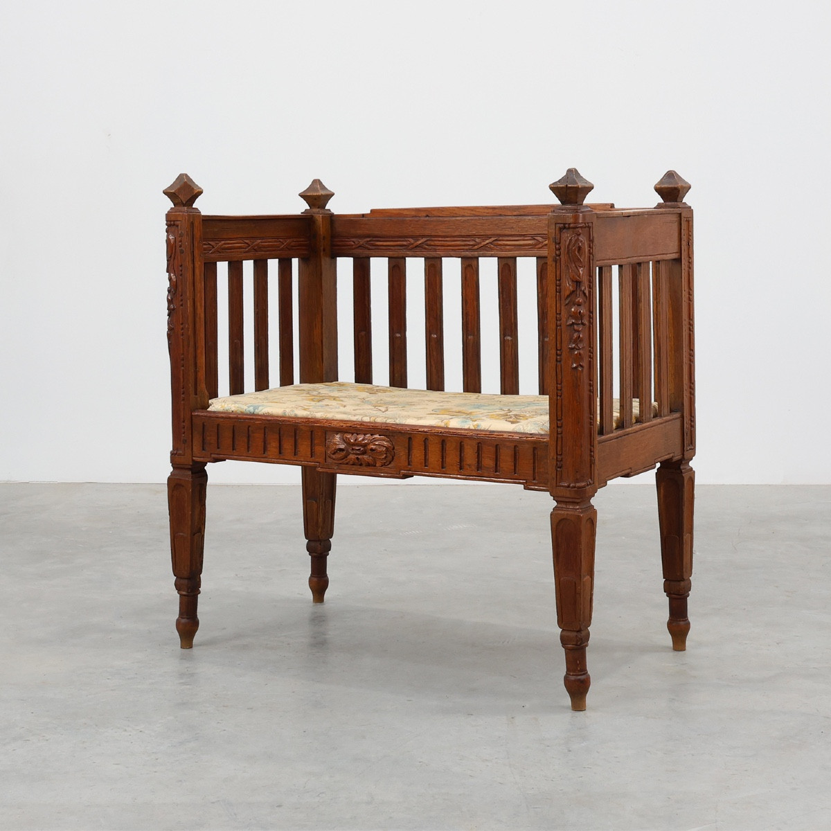 Large Arts & Crafts Style Oak Occasional Chair, Belgium, Circa 1915