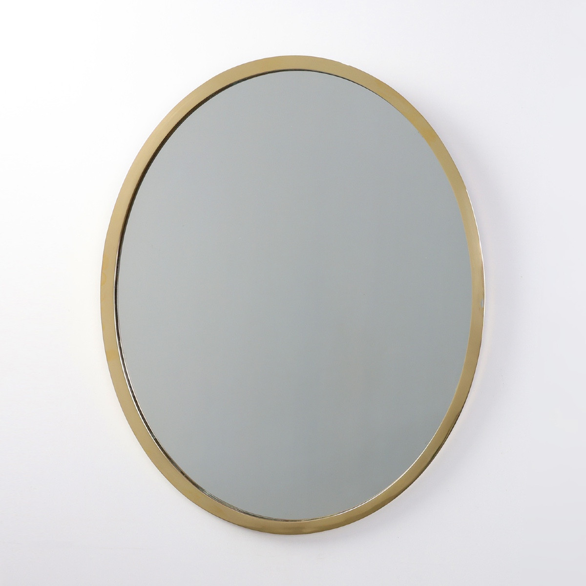 Art Deco Copper-plated Metal Mirror, Belgium Circa 1925