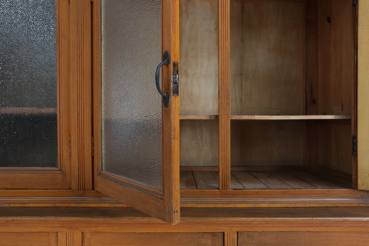 Monastery Or Display Case With 12 Pine Doors, Belgium, Circa 1890-photo-3