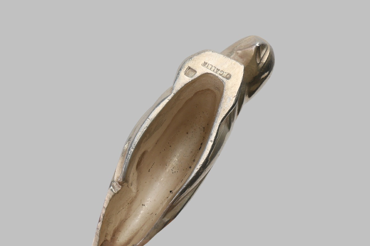 Ménagerie complète (repose-couteaux) par Edouard Marcel Sandoz pour Christofle Gallia, France-photo-3