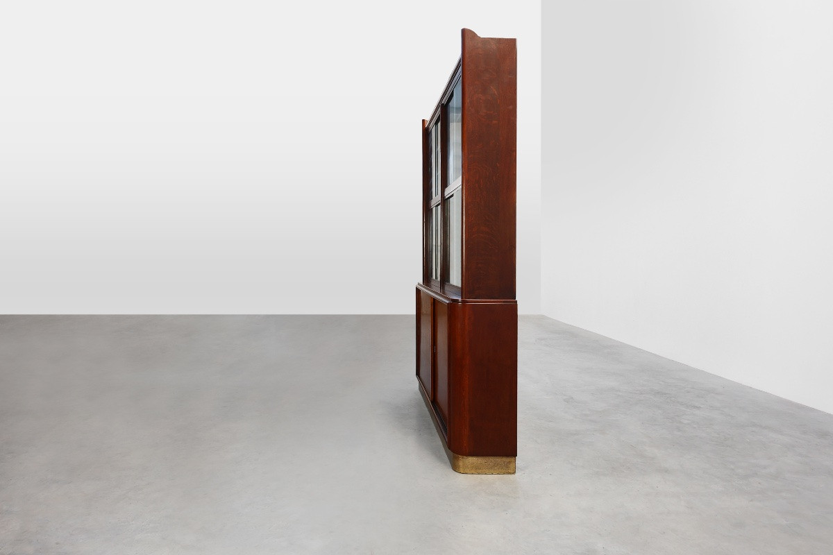 Large Art Deco Apothecary Cabinet Attributed To De Coene, Belgium, Circa 1920-photo-3