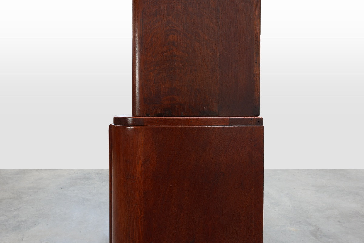 Large Art Deco Apothecary Cabinet Attributed To De Coene, Belgium, Circa 1920-photo-5