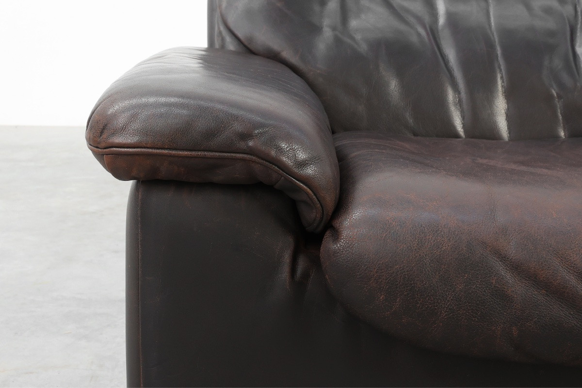 Relax De Sede Ds-66 Brown Leather Armchair, Switzerland, 1960s-photo-4