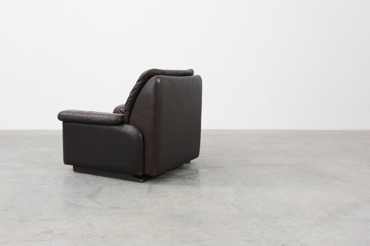 Relax De Sede Ds-66 Brown Leather Armchair, Switzerland, 1960s-photo-8