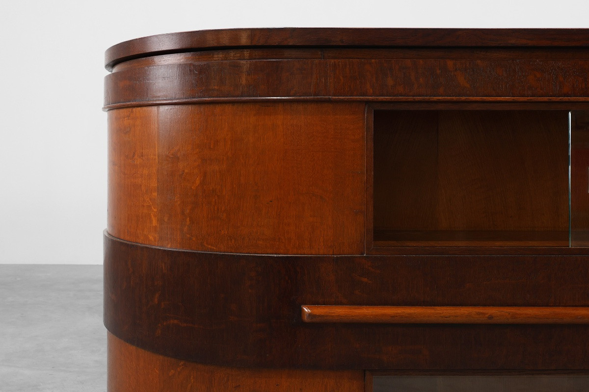 Ensemble de 2 comptoirs Art déco et d'un meuble attribué à De Coene, Belgique, années 1920-photo-6