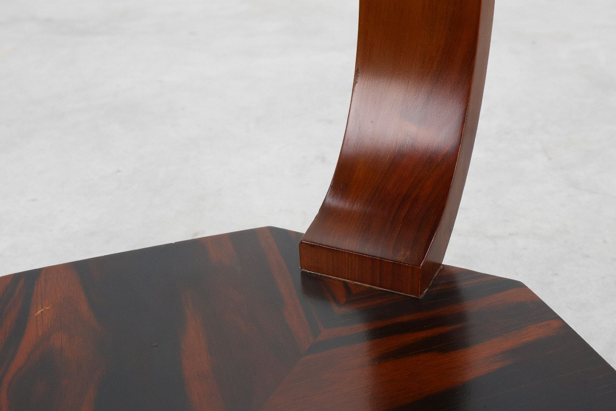 Art Deco Octagonal Wooden Side Table Or Coffee Table, France 1920s-photo-7