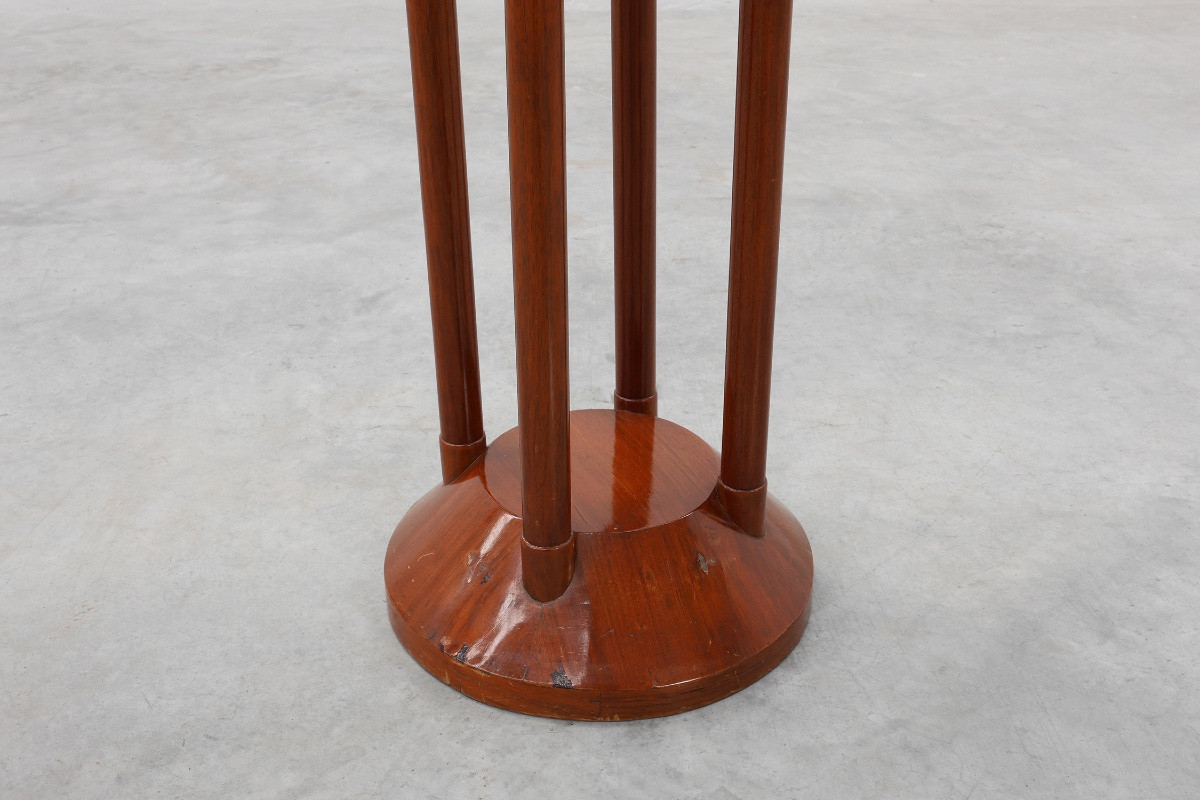 Socle de style Sécession viennoise en bois et cuivre, Austia, vers 1910-photo-4