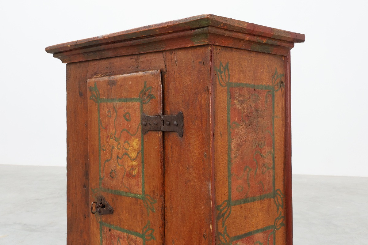 Small Antique Oak Cabinet, France, 18th Century-photo-2