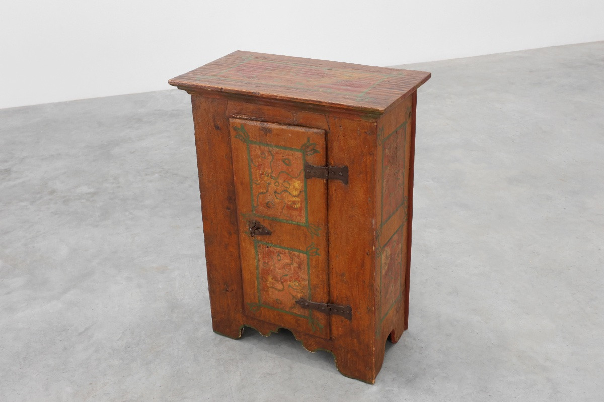 Small Antique Oak Cabinet, France, 18th Century-photo-3