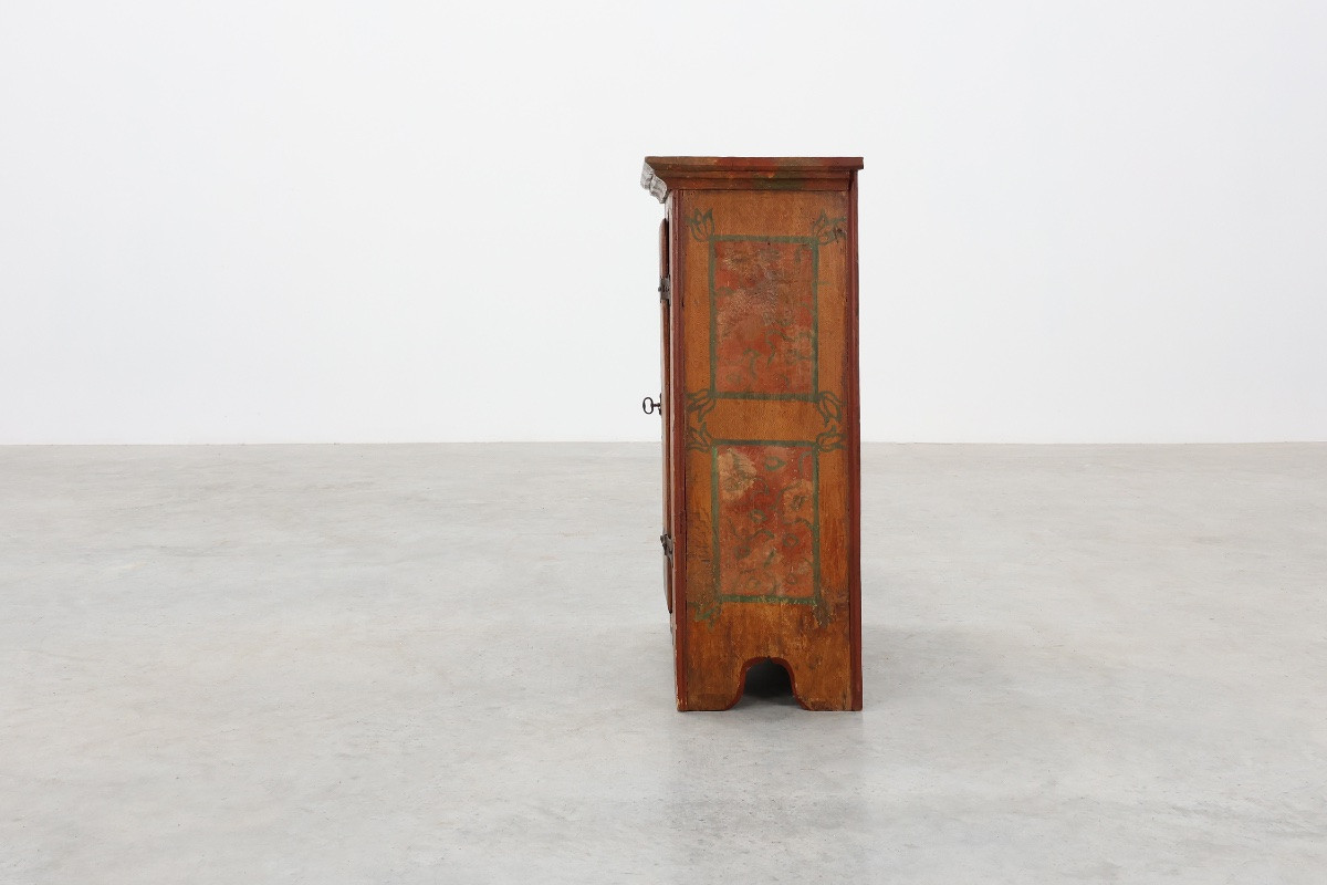 Small Antique Oak Cabinet, France, 18th Century-photo-6
