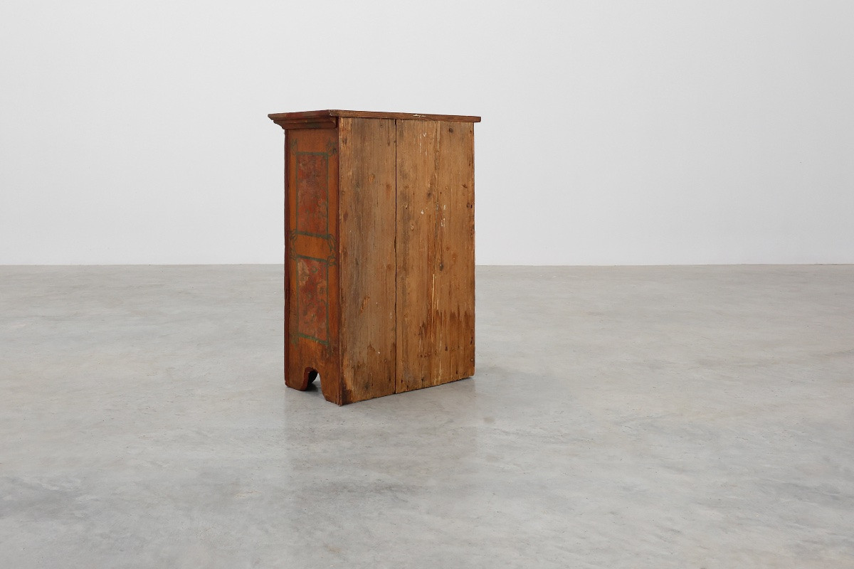 Small Antique Oak Cabinet, France, 18th Century-photo-7