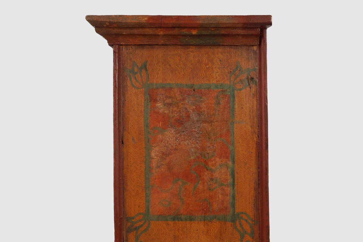 Small Antique Oak Cabinet, France, 18th Century-photo-8