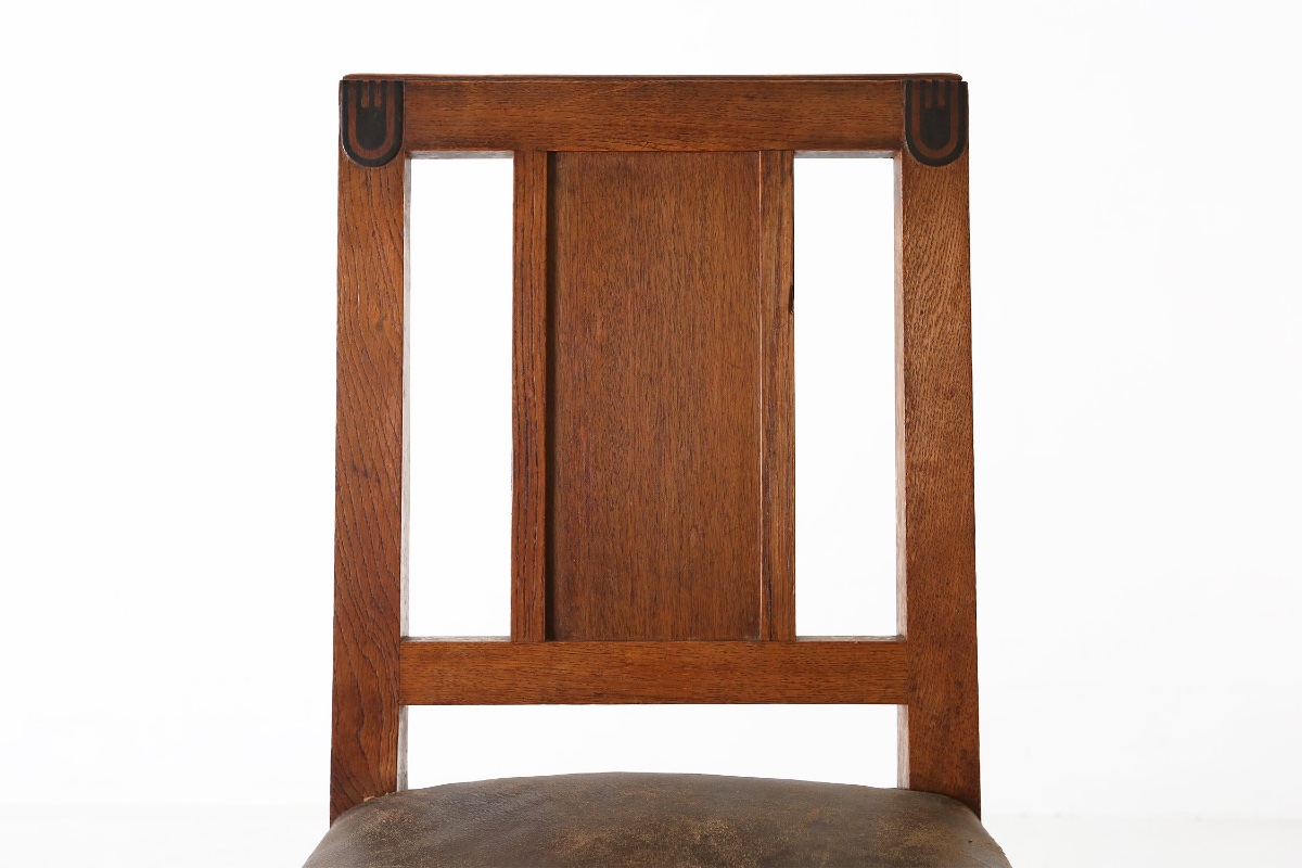 A Art Deco Side Chair By Maurice Dufréne, France Ca. 1925-photo-3