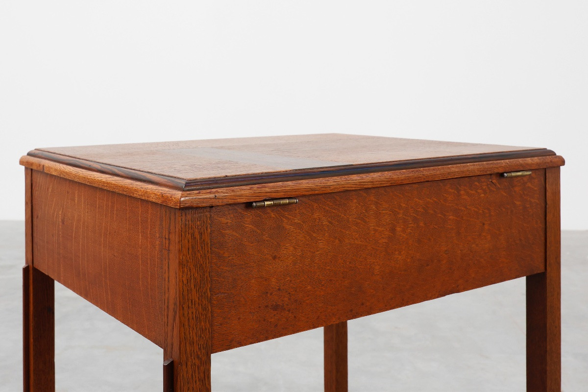 Table d'appoint ou meuble de style école d'Amsterdam, Pays-Bas, vers 1915-photo-8