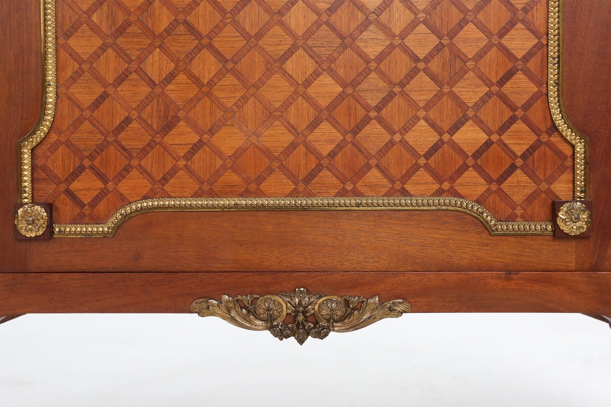 Louis XVI Marquetry Display Case With Lighting, France, 1850s-photo-4