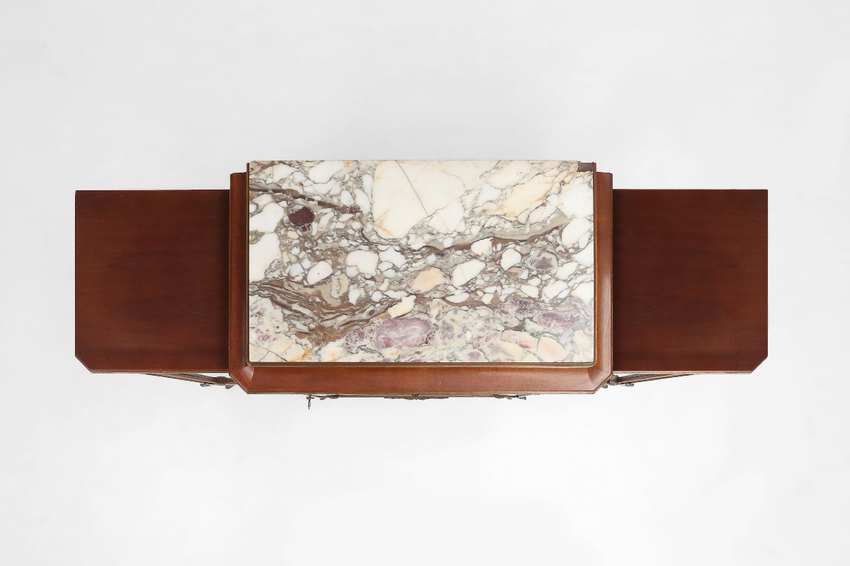 Louis XVI Marquetry Display Case With Lighting, France, 1850s-photo-7
