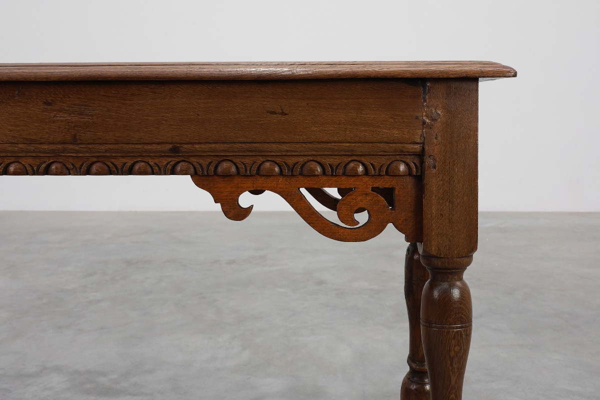 Carved Oak Bench In The Jacobean Style, 17th Century, Uk-photo-4