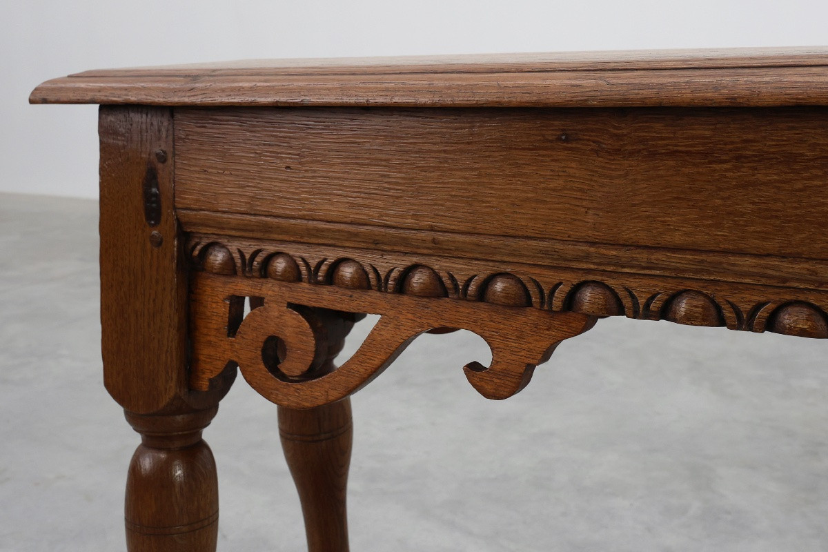 Carved Oak Bench In The Jacobean Style, 17th Century, Uk-photo-2