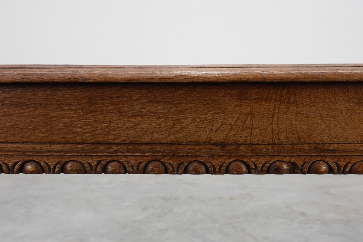 Carved Oak Bench In The Jacobean Style, 17th Century, Uk-photo-3