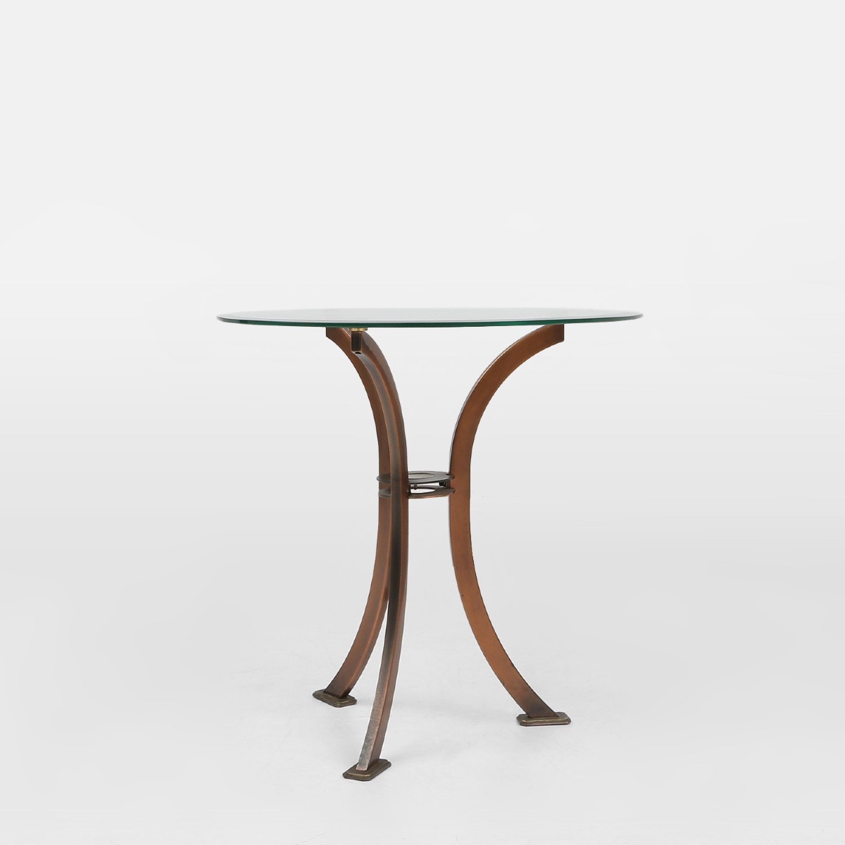 Table d'appoint de style Hollywood Regency de Belgo Chrom, Belgique, années 1980