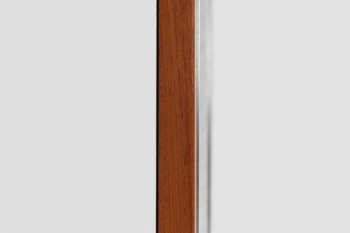 Mid-century Teak Mirror With Shelf, Attributed To De Coene, Belgium, 1960s-photo-4