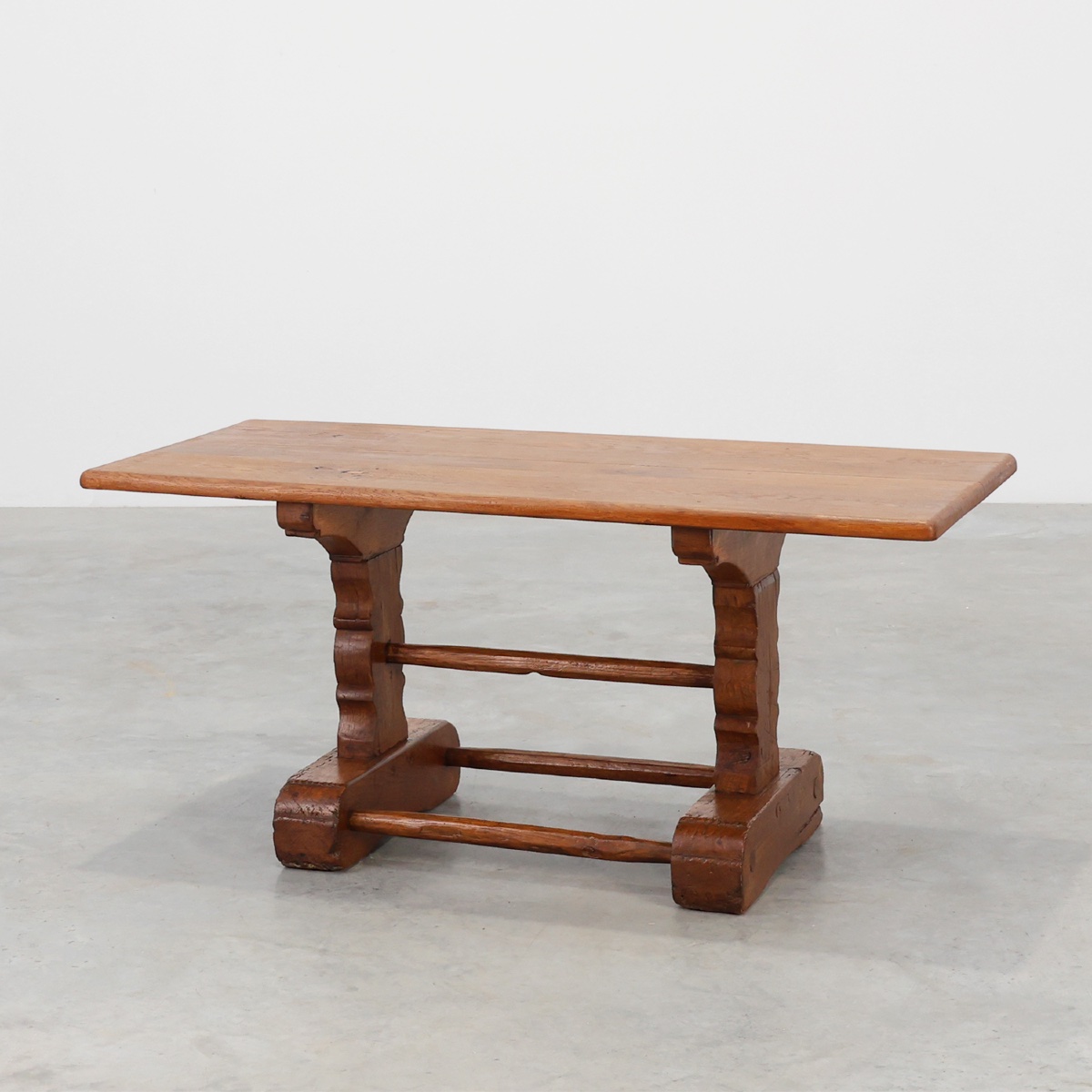Antique Oak Coffee Table From A Monastery, France, 17th Century