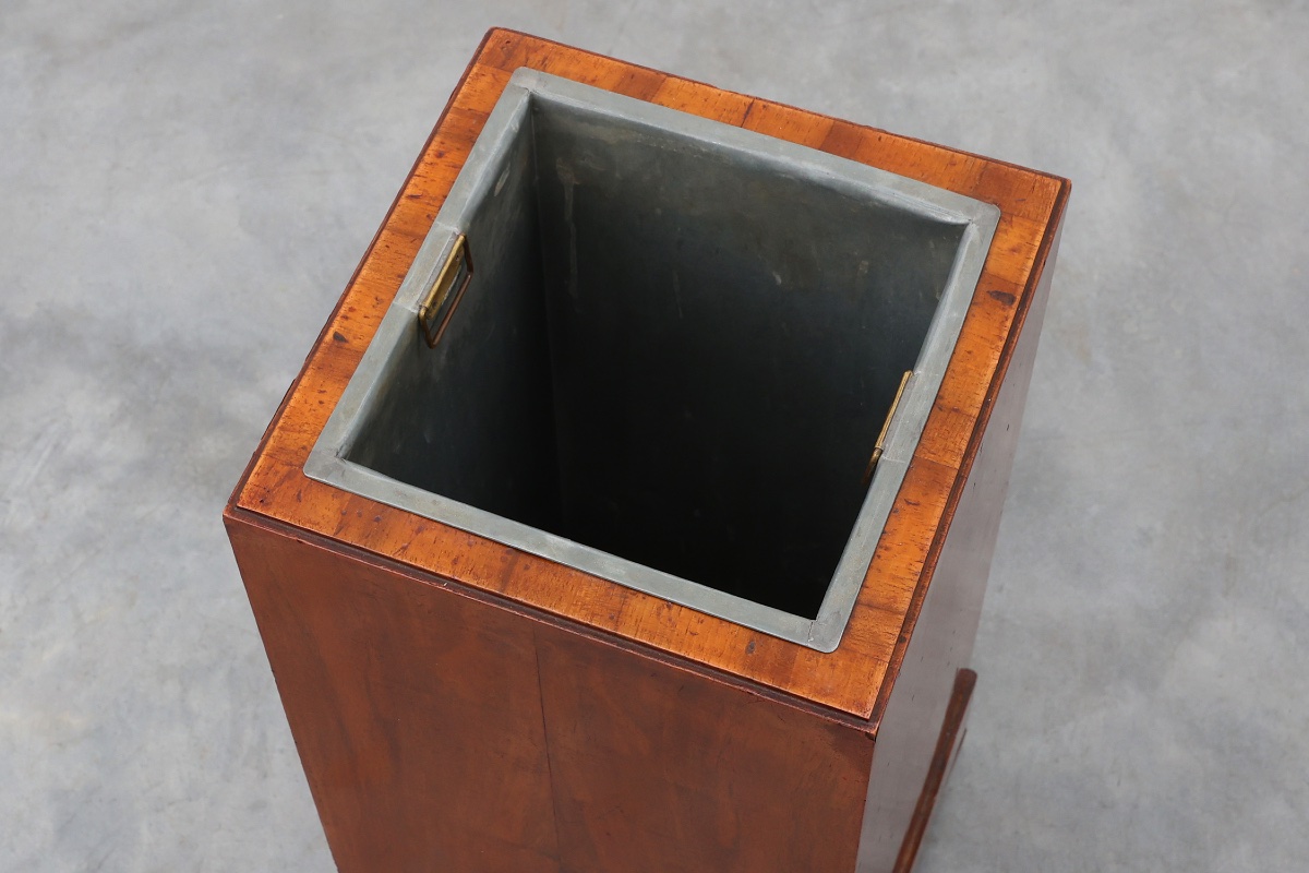 Art Deco Wooden Umbrella Stand, Italy, 1920s-photo-3