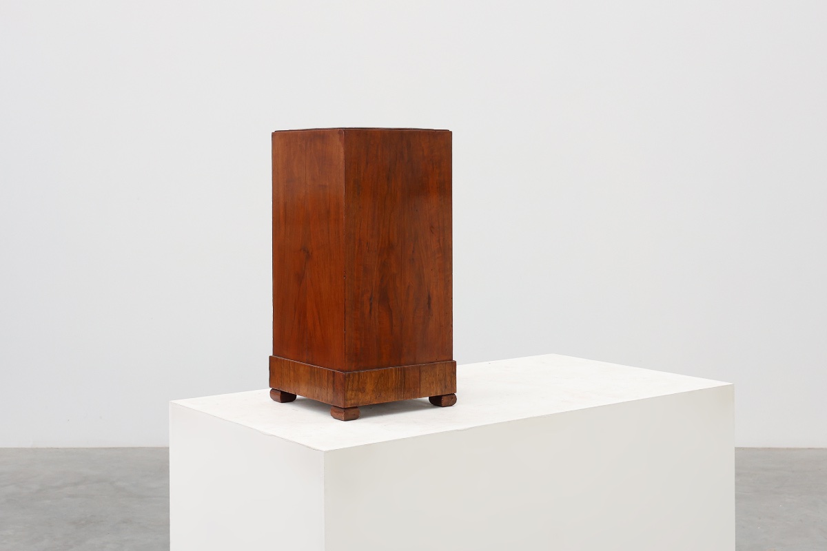 Art Deco Wooden Umbrella Stand, Italy, 1920s-photo-4