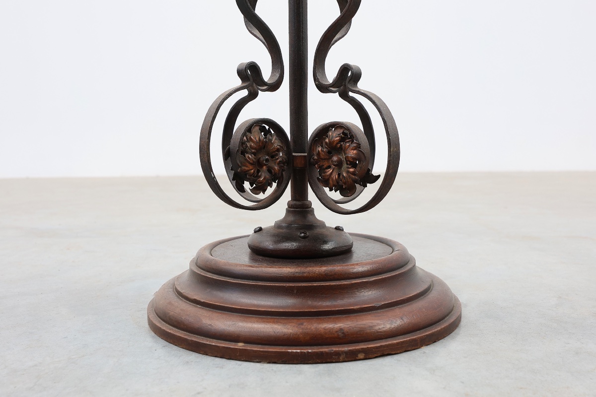Art Nouveau Planter In Metal And Copper, France Circa 1905-photo-3